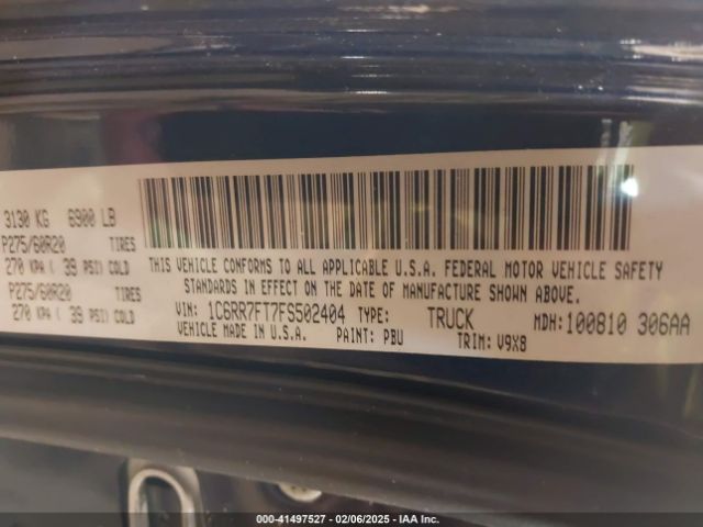1C6RR7FT7FS502404 RAM 1500 Express