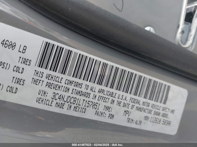 Jeep Compass Limited 4x4 2020 3C4NJDCB1LT157051 Image 9