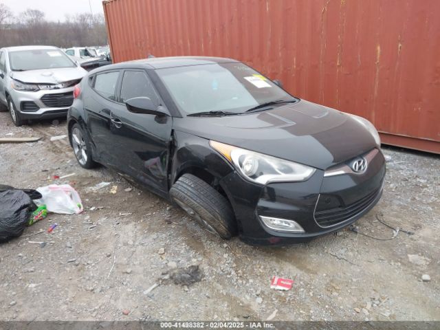 KMHTC6AD6EU182596 Hyundai Veloster Base W/gray