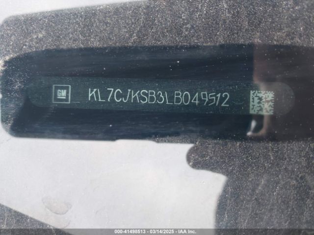 KL7CJKSB3LB049512 Chevrolet Trax Fwd Ls