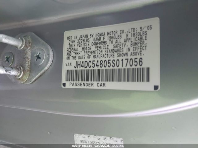 2005 ACURA RSX JH4DC54805S017056 Photo 8
