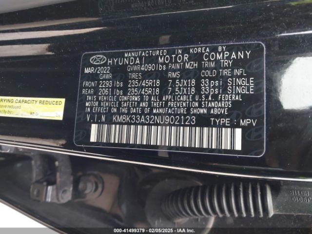 KM8K33A32NU902123 Hyundai Kona N Line