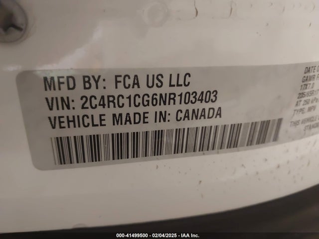 Chrysler Voyager 2022 2C4RC1CG6NR103403 Image 25