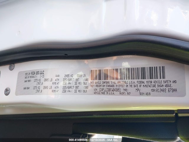Jeep Cherokee Latitude 2015 1C4PJLCS8FW643051 Image 9