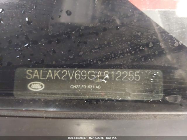 SALAK2V69GA812255 Land Rover LR4