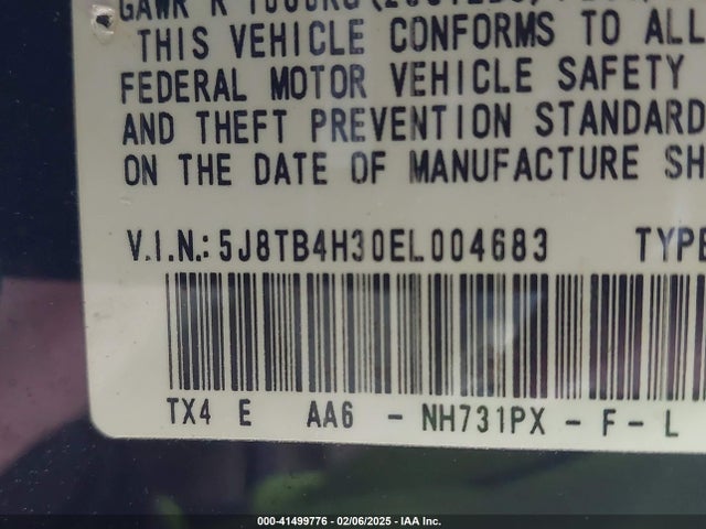 Продаж на аукціоні авто 2014 Acura Rdx, vin: 5J8TB4H30EL004683, номер лоту: 41499776