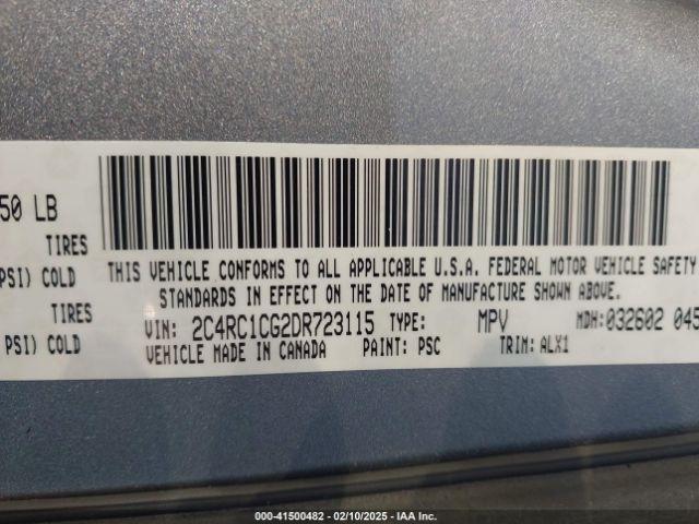 2013 CHRYSLER TOWN & COUNTRY 2C4RC1CG2DR723115 Photo 8