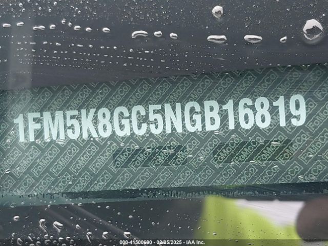 1FM5K8GC5NGB16819 Ford Explorer St