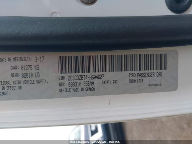 2C3CDZBT4HH604627 Dodge Challenger R/t