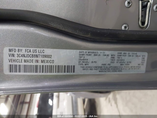 Jeep Compass High Altitude 4x4 2022 3C4NJDCB8NT109002 Image 9