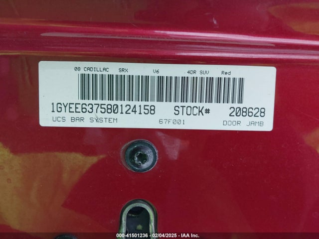 2008 CADILLAC SRX 1GYEE637580124158 Photo 8