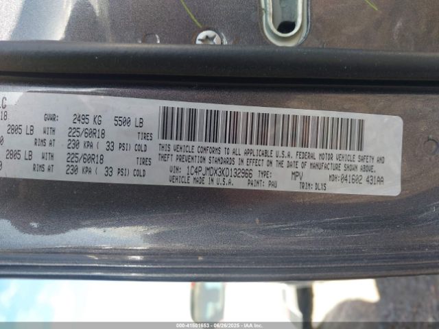 2019 JEEP CHEROKEE 1C4PJMDX3KD132966 Photo 8