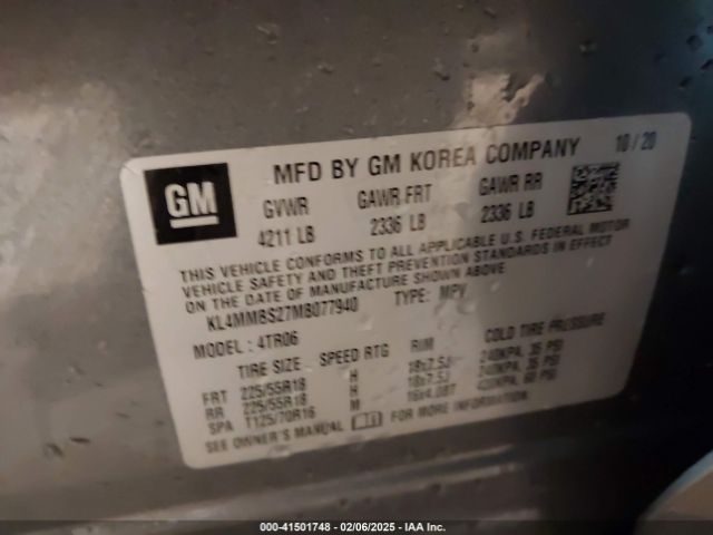 2021 BUICK ENCORE GX KL4MMBS27MB077940 Photo 8