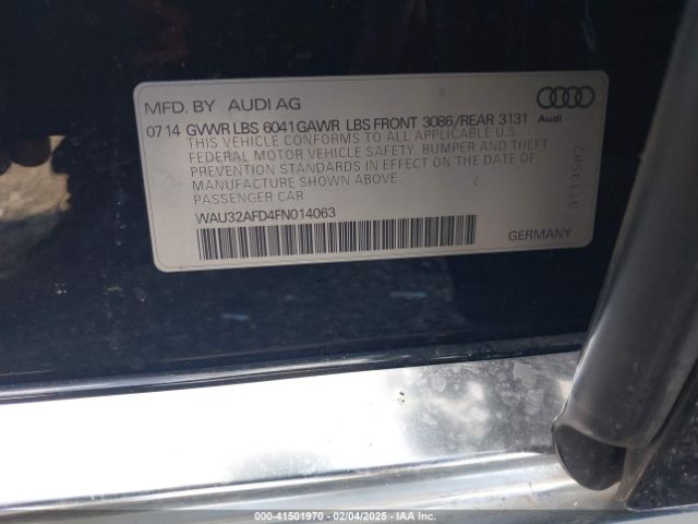 WAU32AFD4FN014063 Audi A8 L 4.0t