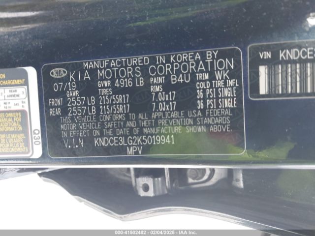 2019 KIA NIRO EV KNDCE3LG2K5019941 Photo 8