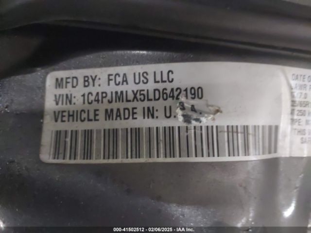 1C4PJMLX5LD642190 Jeep Cherokee Latitude Lux 4x4