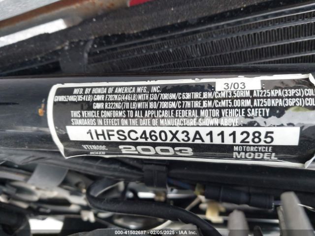 2003 HONDA VTX1800 1HFSC460X3A111285 Photo 9