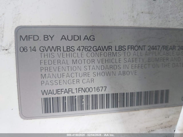 2015 AUDI A4 WAUEFAFL1FN001677 Photo 8