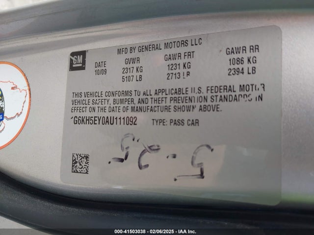 2010 CADILLAC DTS 1G6KH5EY0AU111092 Photo 8