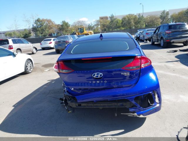 KMHC65LC1KU169059 Hyundai Ioniq Hybrid Blue