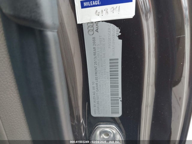 2011 AUDI A5 WAULFAFHXBN002100 Photo 8