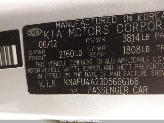 2013 KIA FORTE KNAFU4A23D5666166 Photo 8