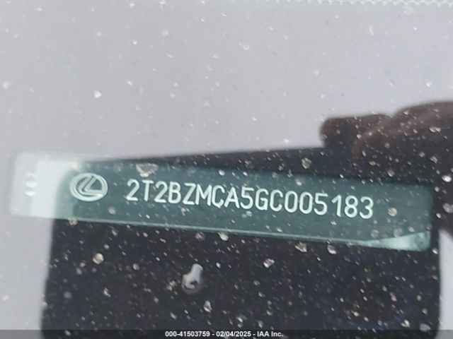 2T2BZMCA5GC005183 Lexus RX 350