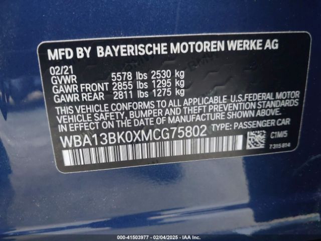 2021 BMW M550I WBA13BK0XMCG75802 Photo 8