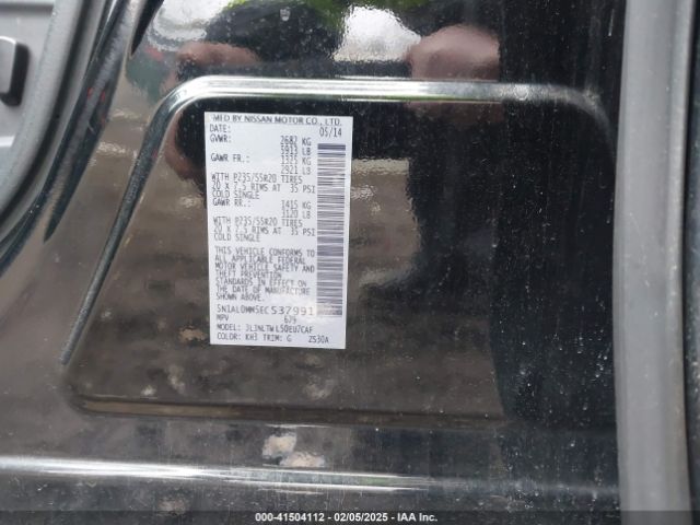 5N1AL0MM5EC537991 Infiniti QX60
