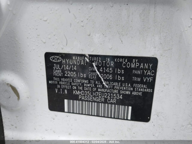 KMHD35LH7EU221534 Hyundai ELANTRA GT