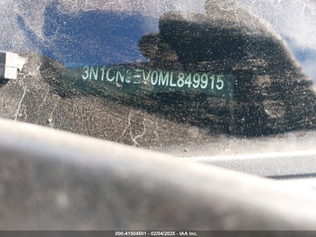 3N1CN8EV0ML849915 Nissan Versa Sv Xtronic Cvt