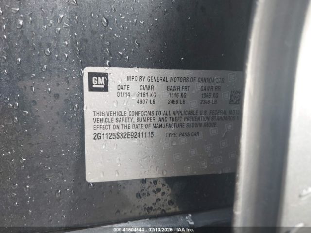 2G1125S32E9241115 Chevrolet Impala 2lt