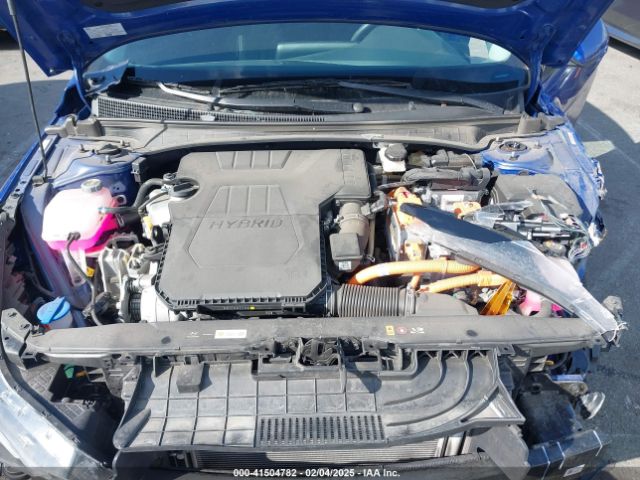KMHLM4AJ4PU082409 Hyundai Elantra Hybrid Blue