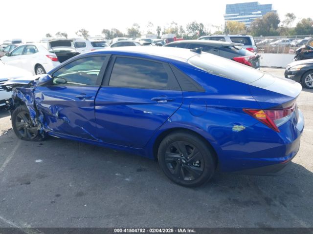 KMHLM4AJ4PU082409 Hyundai Elantra Hybrid Blue