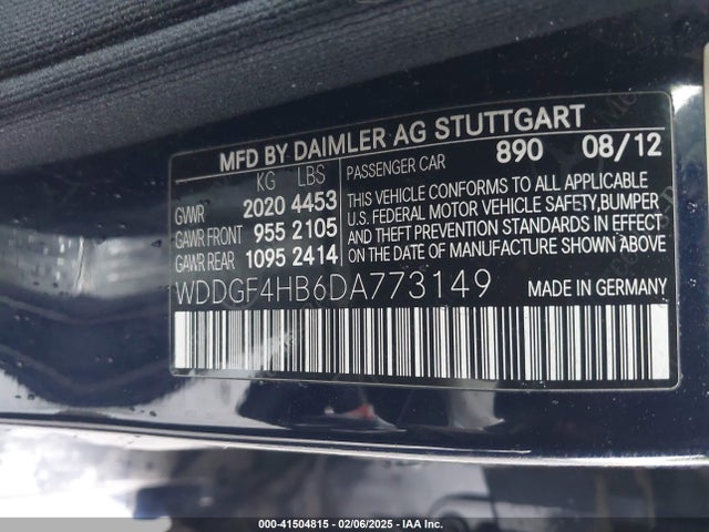 Продажа на аукционе авто 2013 Mercedes-benz C 250 Luxury/sport, vin: WDDGF4HB6DA773149, номер лота: 41504815
