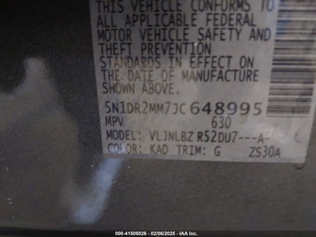 Nissan Pathfinder S 2018 5N1DR2MM7JC648995 Image 9