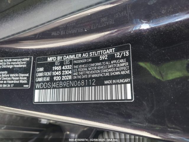 WDDSJ4EB9EN068112 Mercedes-Benz CLA 250
