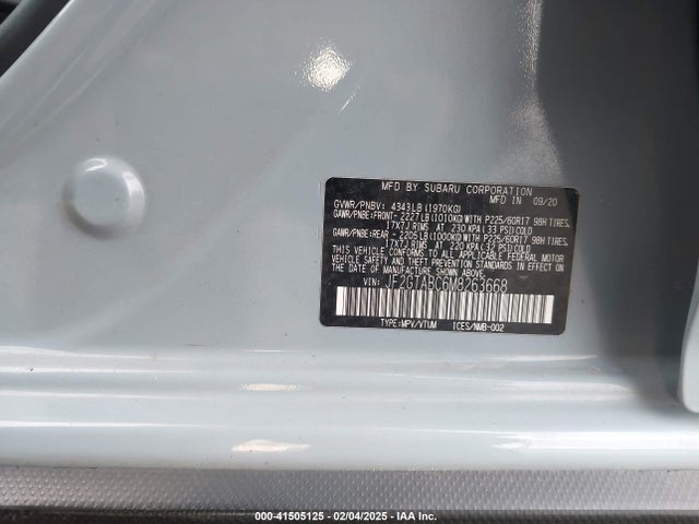 JF2GTABC6M8263668 Subaru Crosstrek