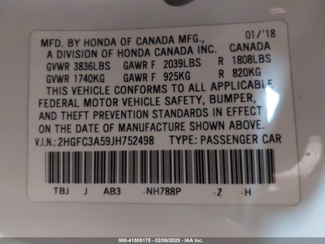 Honda CIVIC SI 2018 2HGFC3A59JH752498 Image 9