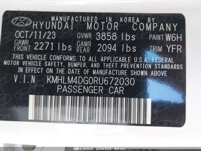 Hyundai ELANTRA SEL 2024 KMHLM4DG0RU672030 Image 9