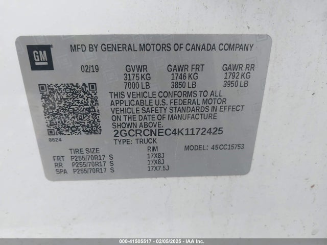 Chevrolet Silverado 1500 Ld Wt 2019 2GCRCNEC4K1172425 Image 9