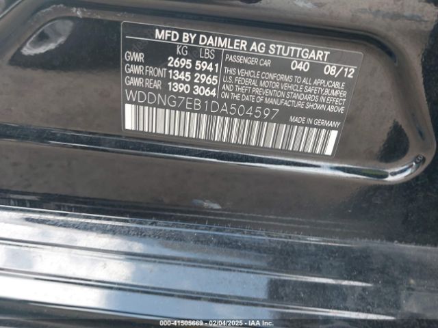2013 MERCEDES-BENZ S 63 AMG WDDNG7EB1DA504597 Photo 8