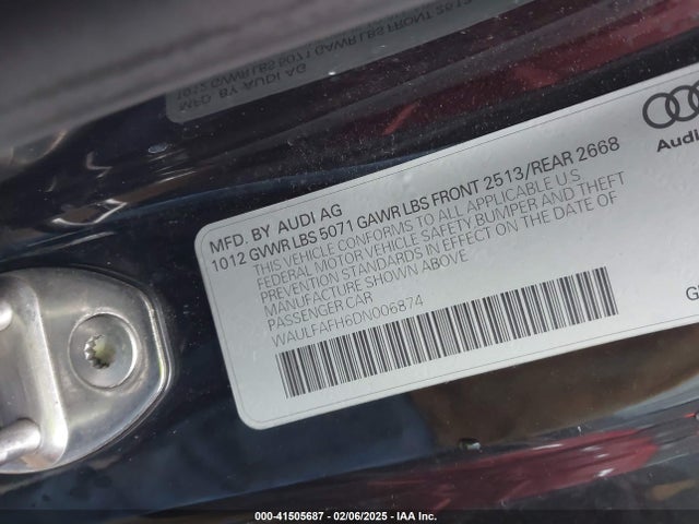 2013 AUDI A5 WAULFAFH6DN006874 Photo 8