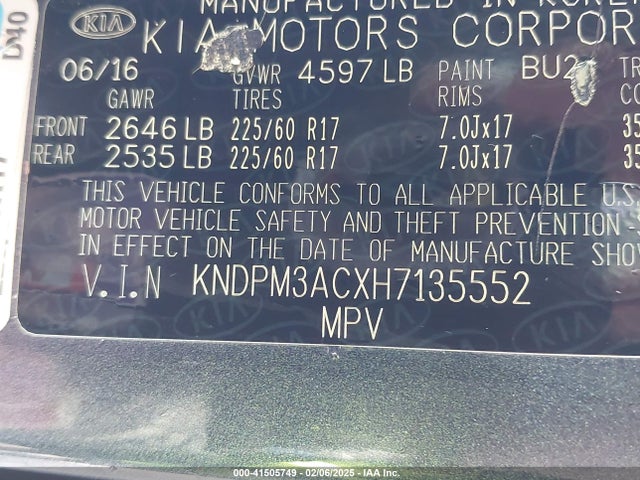 KIA Sportage Lx 2017 KNDPM3ACXH7135552 Image 9