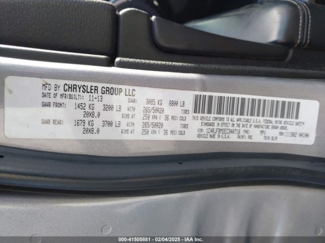 1C4RJFBM2EC340716 Jeep Grand Cherokee Limited