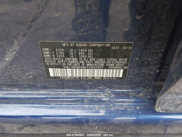 4S3GKAB61J3621277 Subaru Impreza 2.0i Premium