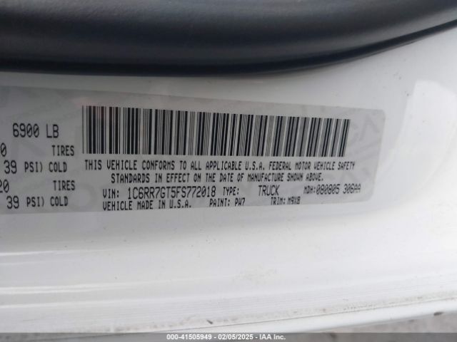 2015 RAM 1500 1C6RR7GT5FS772018 Photo 8