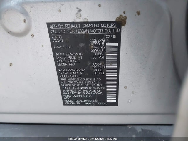 Nissan ROGUE SV 2018 KNMAT2MT9JP563312 Image 9