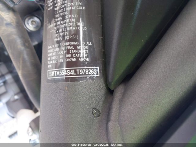 2020 TRIUMPH MOTORCYCLE STREET TRIPLE SMTA554S4LT978262 Photo 9