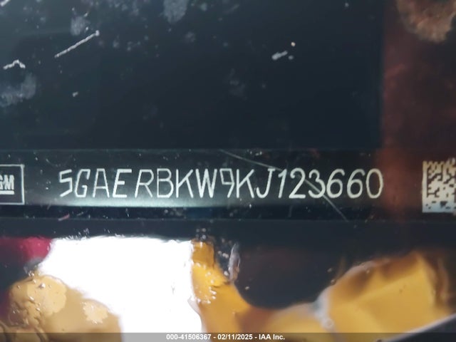 5GAERBKW9KJ123660 Buick lfy - spark ignited direct injection, atss, gen1